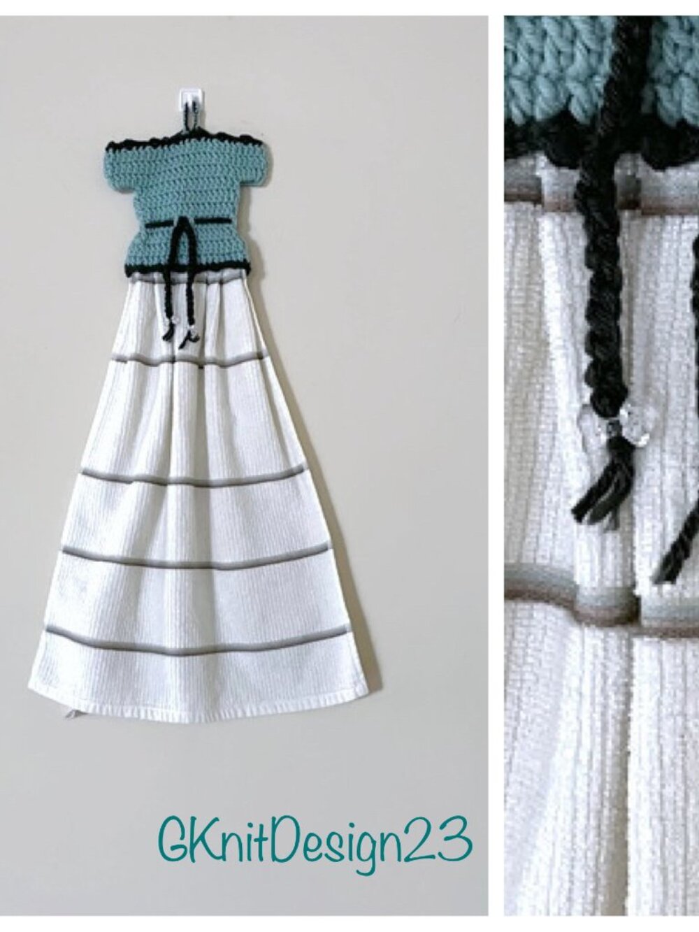 Handmade Dress Hand Towel, Crochet Farmhouse Gifts, Handmade  Everyday Towel